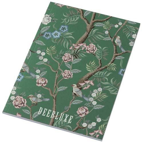 Carnet personnalisable A5 en carton souple Novella Austen Vert 